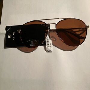 Aldo Copper-Toned Aviator Sunglasses